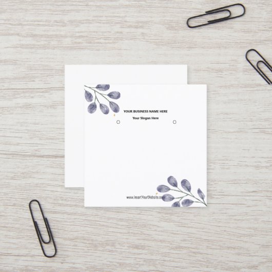 Créer votre carte d'affichage d'écoute de logo per (Devant/Arrière en situation)