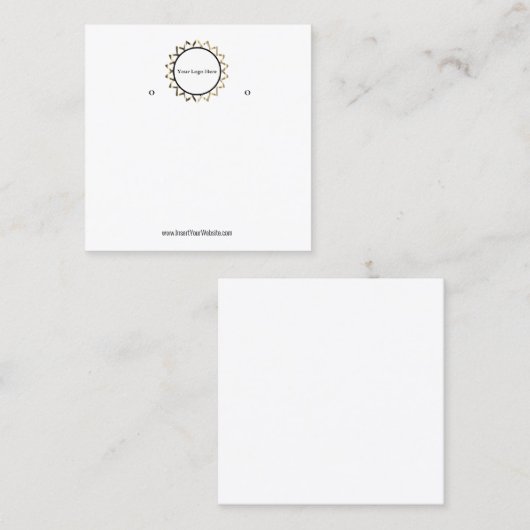 Créer votre carte d'affichage d'écoute de logo per (Devant / Derrière)