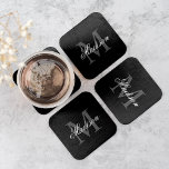 Créer Votre Nom Personnalisé Monogramme Calligraph<br><div class="desc">Créez votre propre dessous de verre papier personnalisé avec votre nom personnalisé et votre monogramme. Pour modifier ce modèle de conception, il suffit de modifier les champs de texte comme indiqué ci-dessus. Vous pouvez facilement ajouter du texte ou des images, customiser des polices et des couleurs. Offrez-vous un cadeau parfait...</div>