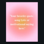 Créer votre propre affiche de devis<br><div class="desc">Créez votre propre devis d'illustration murale personnalisée. Caractéristiques typographie minimaliste de machine à écrire.</div>