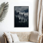 Créer votre propre affiche de devis<br><div class="desc">Créez votre propre devis personnalisé poster peintures murales. Caractéristiques minimaliste typographie de machine à écrire et moody arrière - plan de la nature forestière.</div>