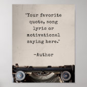 Créer votre propre affiche de devis de machine à é (Devant)