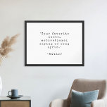 Créer votre propre affiche de devis personnalisée<br><div class="desc">Créez votre propre devis personnalisé poster murale. Caractéristiques minimaliste typographie de machine à écrire en détresse que vous pouvez personnaliser avec dicton de motivation préféré,  chanson lyrique ou texte personnalisé</div>