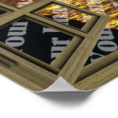 Créer votre propre affiche de fenêtre Brown de 6 V (Coin)