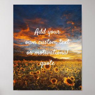Créer votre propre affiche personnalisée - Fleurs