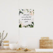 Créer votre propre affiche personnalisée - Floral (Cuisine)