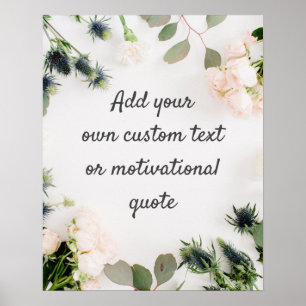 Créer votre propre affiche personnalisée - Floral