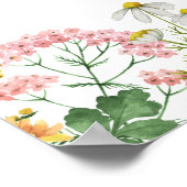 Créer votre propre affiche personnalisée - Floral (Coin)