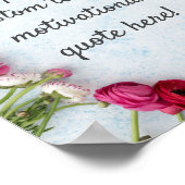 Créer votre propre affiche personnalisée - Floral (Coin)