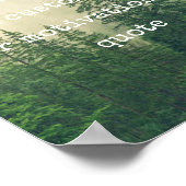Créer votre propre affiche personnalisée - Forêt (Coin)