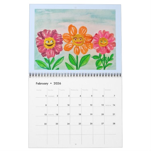 Créer votre propre bleu Mon calendrier artistique  (Feb 2026)