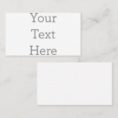 Cartes de visite États-Unis : 8.9 cm x 5.1 cm (Devant / Derrière)