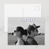 créer votre propre carte postale photo et texte (Devant / Derrière)