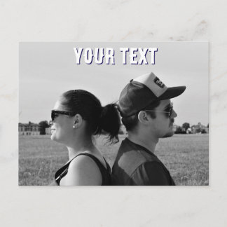 créer votre propre carte postale photo et texte