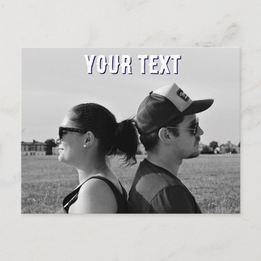 créer votre propre carte postale photo et texte (Devant)