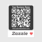 Créer votre propre code QR | Autocollant transpare (Feuille)