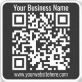 Créer votre propre code QR | Autocollant transpare (Recto)