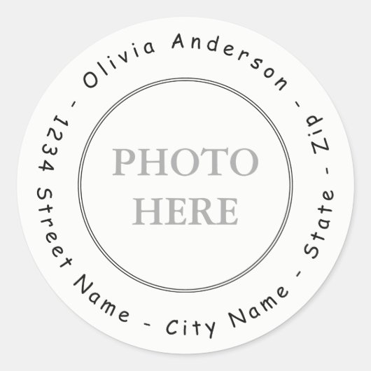 Créer votre propre étiquette d'adresse de retour B (Devant)