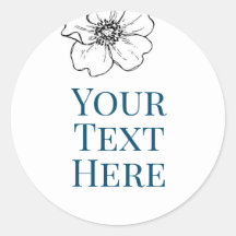 créer votre propre image texte autocollant bleu bé