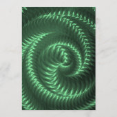 Créer votre propre - Menu Vert Metallic Swirl (Dos)