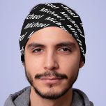 Créer votre propre nom Motif Bandana personnalisée<br><div class="desc">Créez Votre Propre Nom Motif Bandana Personnalisé. Ajoutez facilement un nom dans le modèle et faites un élégant bandana pour vous-même ou un cadeau d'anniversaire ou de Noël pour votre famille ou vos amis.</div>