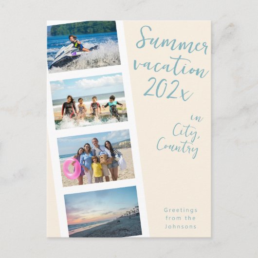 Créer votre propre photo de vacances d'été Carte p (Devant)