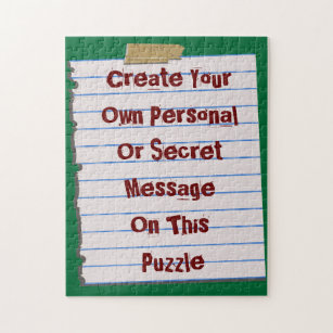Créer votre propre puzzle de messages