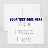 créer votre propre texte photo Carte postale (Devant / Derrière)