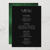 Créer votre propre - Vert - Texture détendue Menu (Devant / Derrière)