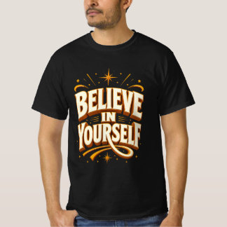 Creez en Vous-même T-Shirt de Typographie Motivati