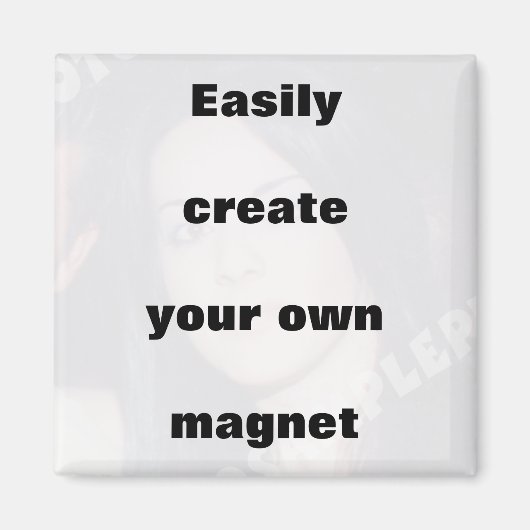 Créez facilement votre aimant Supprimer le gros te (Devant)