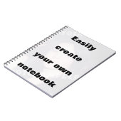 Créez facilement votre carnet Enlevez le gros text (Côté gauche)