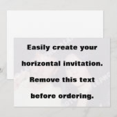 Créez facilement votre invitation photo horizontal (Devant / Derrière)