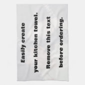 Créez facilement votre photo serviette de cuisine (Vertical)