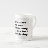 Créez facilement votre propre photo Bone China mug (Devant droit)