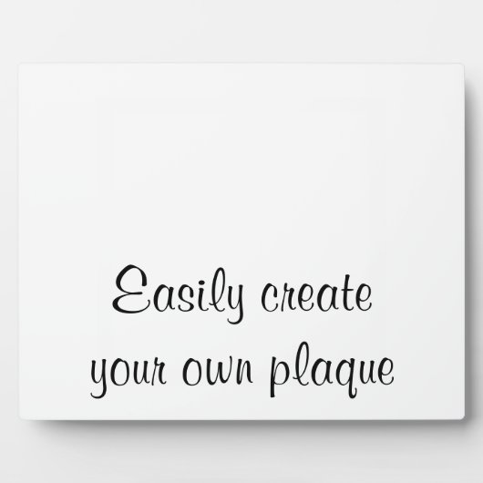 Créez facilement votre propre plaque - Horizontale (Devant)