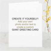 Créez-Le Vous-Même Carte De Voeux Géant (Fleur jaune)