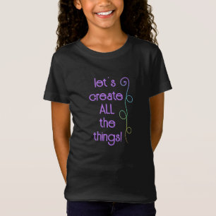 Créez Toutes Les Choses ! T-shirt fille arc-en-cie