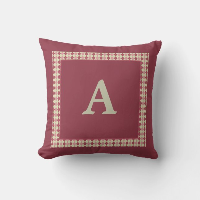 Créez un Coussin de Jet Personnalisé avec Argyle (Recto)