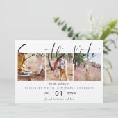 Créez une carte "Save the Date" de fiançailles rus (Debout devant)