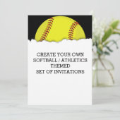 Créez une invitation orientée de jeu de base-ball (Debout devant)