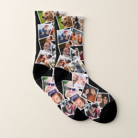 Créez vos 14 Chaussettes photo Collage (Paire)