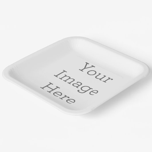 Assiettes en papier, Assiette carré en carton de 22,86 cm (Angulaire)