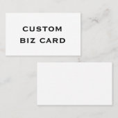 CRÉEZ VOS CARTES DE VISITE (Devant / Derrière)