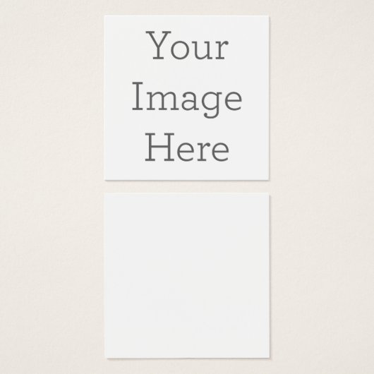Carte de visite Carré : 6,4 cm x 6,4 cm (Devant & derrière)