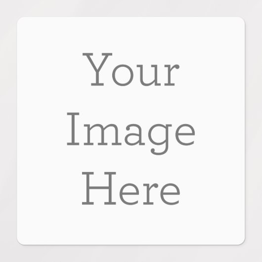 Étiquettes Grand Carrée Collantes / Imperméables (Design 2)