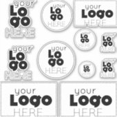Créez vos propres autocollants de logo d'entrepris (Devant)