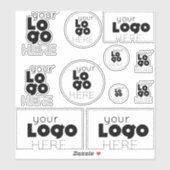 Créez vos propres autocollants de logo d'entrepris (Feuille)