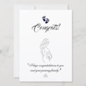 Créez vos propres cartes de grossesse simples 5,5" (Devant)