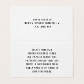 Créez vos propres Cartes de visite pliés Customisé (Extérieur déplié)